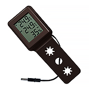 Оконный термогигрометр коричневый