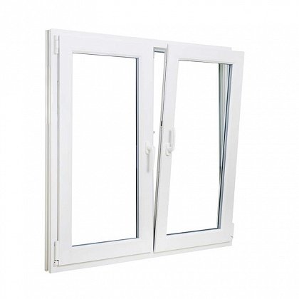 Двухстворчатое окно ПВХ 1450х1200 REHAU BLITZ цена - 21777 руб.