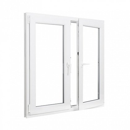 Двухстворчатое окно ПВХ 1450х1200 REHAU BLITZ цена - 20773 руб.