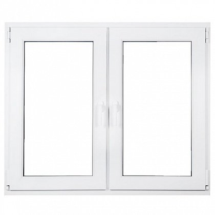 Двухстворчатое окно ПВХ 1450х1200 REHAU BLITZ цена - 20773 руб.