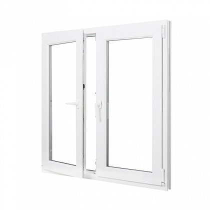 Двухстворчатое окно ПВХ 1200х1200 REHAU BLITZ цена - 12543 руб.