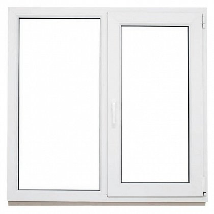 Двухстворчатое окно ПВХ 1400х1400 REHAU BLITZ цена - 18907 руб.