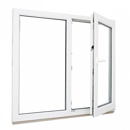 Двухстворчатое окно ПВХ 1450х1200 REHAU BLITZ цена - 16390 руб.