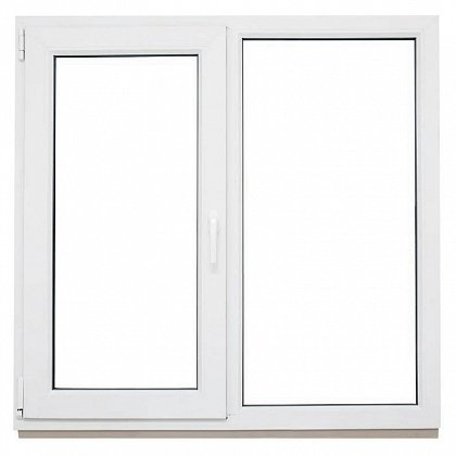 Двухстворчатое окно ПВХ 1400х1400 REHAU BLITZ цена - 17847 руб.