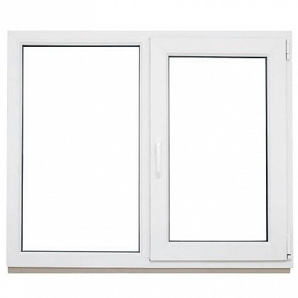 Двухстворчатое окно ПВХ 1450х1200 REHAU BLITZ цена - 17387 руб.