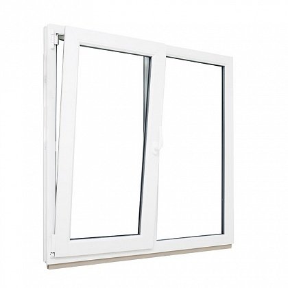Двухстворчатое окно ПВХ 1200х1200 REHAU BLITZ цена - 15699 руб.