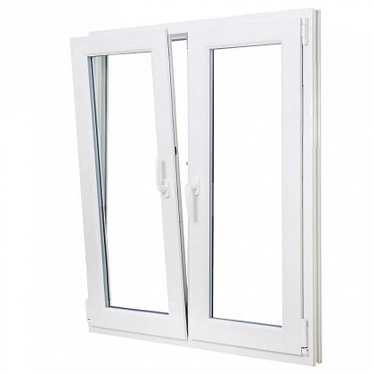 Двухстворчатое окно ПВХ 1200х1400 REHAU BLITZ цена - 21860 руб.