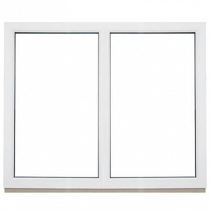 Двухстворчатое окно ПВХ 1450х1200 REHAU BLITZ цена - 12006 руб.